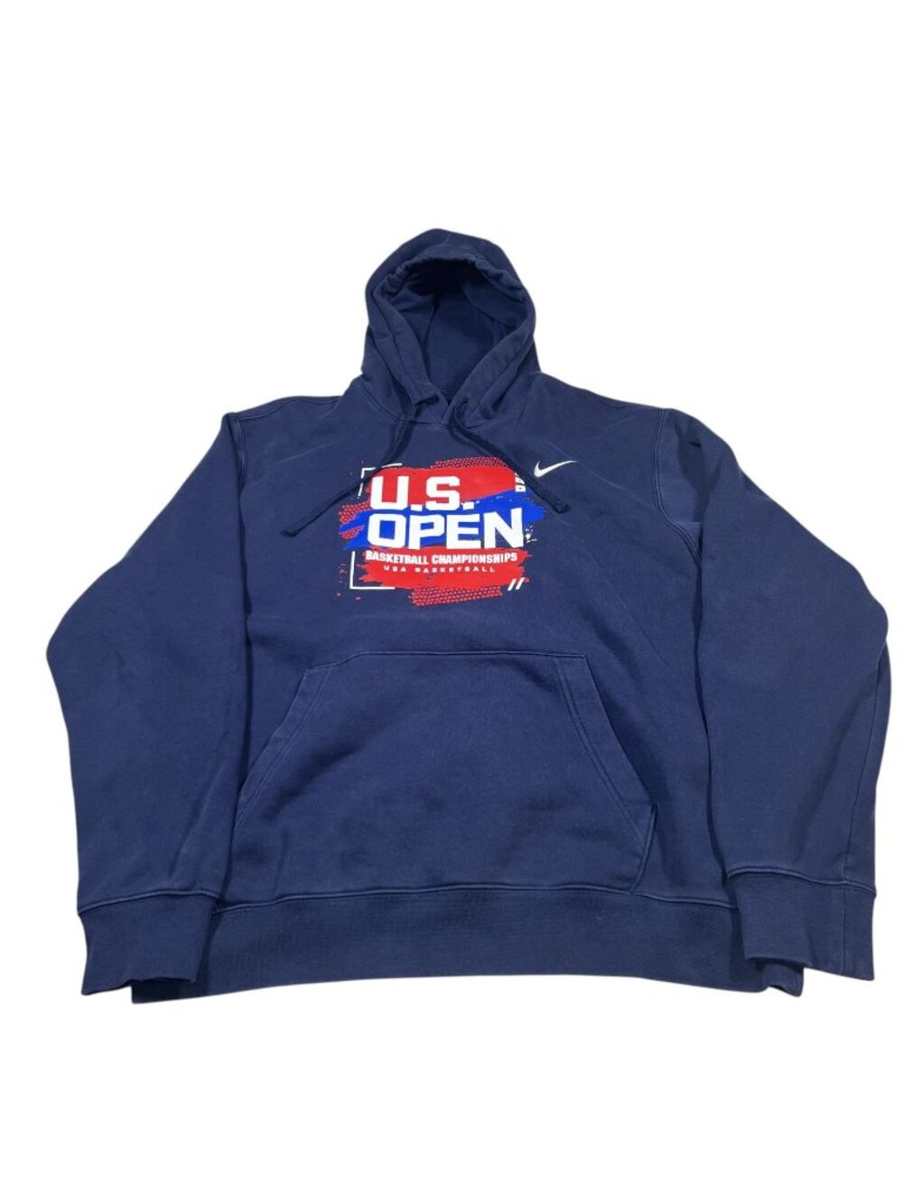 Nike USA Open Basketball Championship Mens Navy Blue Pullover Hoodie Size XL